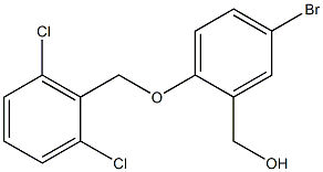 {5-bromo-2-[(2,6-dichlorophenyl)methoxy]phenyl}methanol 结构式