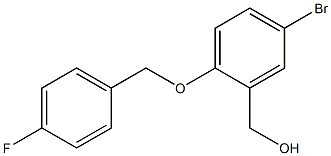 {5-bromo-2-[(4-fluorophenyl)methoxy]phenyl}methanol 结构式