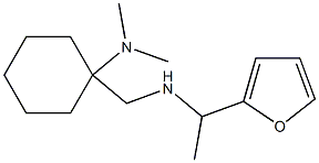 1-({[1-(furan-2-yl)ethyl]amino}methyl)-N,N-dimethylcyclohexan-1-amine 结构式