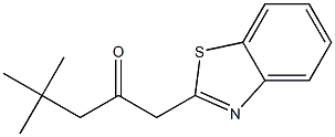 1-(1,3-benzothiazol-2-yl)-4,4-dimethylpentan-2-one 结构式