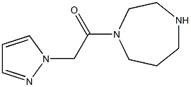 1-(1,4-diazepan-1-yl)-2-(1H-pyrazol-1-yl)ethan-1-one 结构式