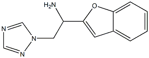 1-(1-benzofuran-2-yl)-2-(1H-1,2,4-triazol-1-yl)ethan-1-amine 结构式