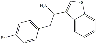 1-(1-benzothiophen-3-yl)-2-(4-bromophenyl)ethan-1-amine 结构式