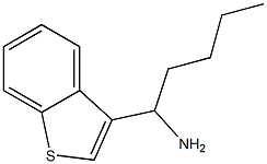 1-(1-benzothiophen-3-yl)pentan-1-amine 结构式