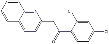 1-(2,4-dichlorophenyl)-2-(quinolin-2-yl)ethan-1-one 结构式