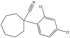 1-(2,4-dichlorophenyl)cycloheptane-1-carbonitrile 结构式