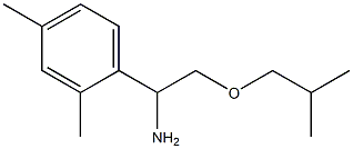 1-(2,4-dimethylphenyl)-2-(2-methylpropoxy)ethan-1-amine 结构式