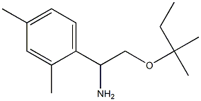 1-(2,4-dimethylphenyl)-2-[(2-methylbutan-2-yl)oxy]ethan-1-amine 结构式