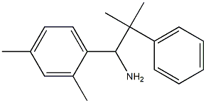 1-(2,4-dimethylphenyl)-2-methyl-2-phenylpropan-1-amine 结构式