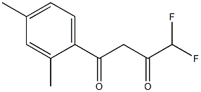 1-(2,4-dimethylphenyl)-4,4-difluorobutane-1,3-dione 结构式