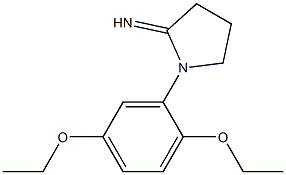 1-(2,5-diethoxyphenyl)pyrrolidin-2-imine 结构式