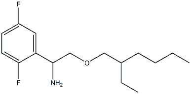 1-(2,5-difluorophenyl)-2-[(2-ethylhexyl)oxy]ethan-1-amine 结构式