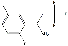 1-(2,5-difluorophenyl)-3,3,3-trifluoropropan-1-amine 结构式