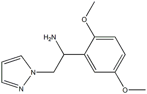 1-(2,5-dimethoxyphenyl)-2-(1H-pyrazol-1-yl)ethanamine 结构式