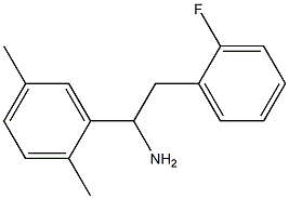 1-(2,5-dimethylphenyl)-2-(2-fluorophenyl)ethan-1-amine 结构式