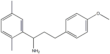 1-(2,5-dimethylphenyl)-3-(4-methoxyphenyl)propan-1-amine 结构式