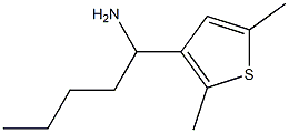 1-(2,5-dimethylthiophen-3-yl)pentan-1-amine 结构式