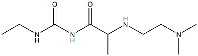 1-(2-{[2-(dimethylamino)ethyl]amino}propanoyl)-3-ethylurea 结构式