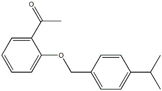 1-(2-{[4-(propan-2-yl)phenyl]methoxy}phenyl)ethan-1-one 结构式