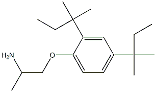 1-(2-aminopropoxy)-2,4-bis(2-methylbutan-2-yl)benzene 结构式