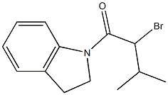 1-(2-bromo-3-methylbutanoyl)indoline 结构式