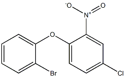 1-(2-bromophenoxy)-4-chloro-2-nitrobenzene 结构式