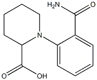 1-(2-carbamoylphenyl)piperidine-2-carboxylic acid 结构式