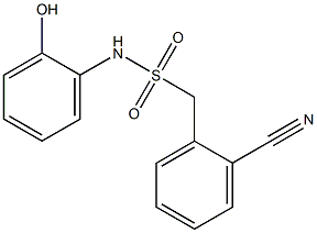 1-(2-cyanophenyl)-N-(2-hydroxyphenyl)methanesulfonamide 结构式