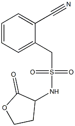1-(2-cyanophenyl)-N-(2-oxooxolan-3-yl)methanesulfonamide 结构式