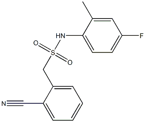 1-(2-cyanophenyl)-N-(4-fluoro-2-methylphenyl)methanesulfonamide 结构式