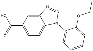 1-(2-ethoxyphenyl)-1H-1,2,3-benzotriazole-5-carboxylic acid 结构式