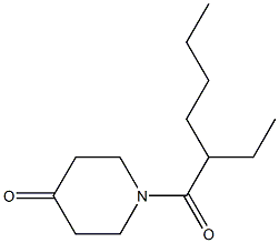 1-(2-ethylhexanoyl)piperidin-4-one 结构式