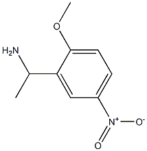 1-(2-methoxy-5-nitrophenyl)ethan-1-amine 结构式