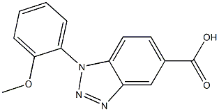 1-(2-methoxyphenyl)-1H-1,2,3-benzotriazole-5-carboxylic acid 结构式