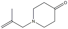 1-(2-methylprop-2-enyl)piperidin-4-one 结构式