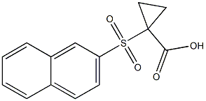 1-(2-naphthylsulfonyl)cyclopropanecarboxylic acid 结构式