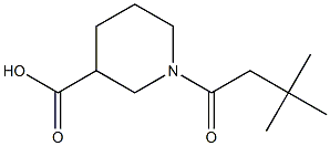 1-(3,3-dimethylbutanoyl)piperidine-3-carboxylic acid 结构式