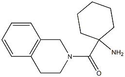 1-(3,4-dihydroisoquinolin-2(1H)-ylcarbonyl)cyclohexanamine 结构式