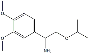 1-(3,4-dimethoxyphenyl)-2-(propan-2-yloxy)ethan-1-amine 结构式