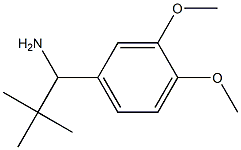 1-(3,4-dimethoxyphenyl)-2,2-dimethylpropan-1-amine 结构式