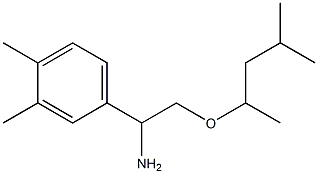 1-(3,4-dimethylphenyl)-2-[(4-methylpentan-2-yl)oxy]ethan-1-amine 结构式