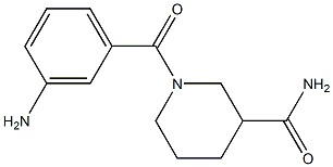 1-(3-aminobenzoyl)piperidine-3-carboxamide 结构式