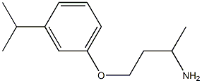 1-(3-aminobutoxy)-3-(propan-2-yl)benzene 结构式