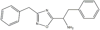 1-(3-benzyl-1,2,4-oxadiazol-5-yl)-2-phenylethan-1-amine 结构式