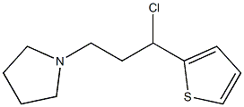 1-(3-chloro-3-thien-2-ylpropyl)pyrrolidine 结构式