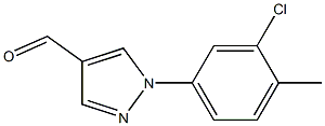 1-(3-chloro-4-methylphenyl)-1H-pyrazole-4-carbaldehyde 结构式