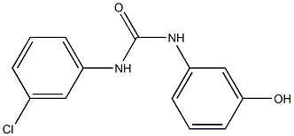 1-(3-chlorophenyl)-3-(3-hydroxyphenyl)urea 结构式