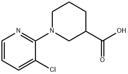 1-(3-chloropyridin-2-yl)piperidine-3-carboxylic acid 结构式