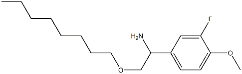 1-(3-fluoro-4-methoxyphenyl)-2-(octyloxy)ethan-1-amine 结构式