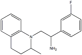 1-(3-fluorophenyl)-2-(2-methyl-1,2,3,4-tetrahydroquinolin-1-yl)ethan-1-amine 结构式